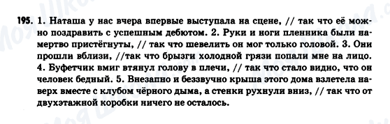 ГДЗ Російська мова 9 клас сторінка 195