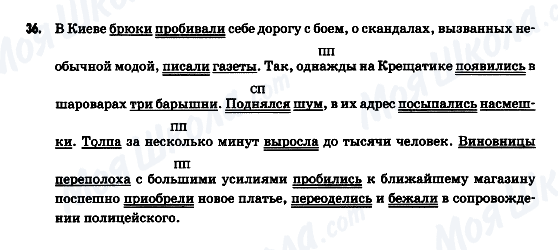 ГДЗ Російська мова 9 клас сторінка 36