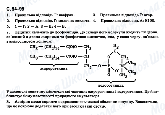 ГДЗ Хімія 11 клас сторінка C.94-95