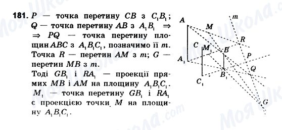 ГДЗ Геометрія 10 клас сторінка 181