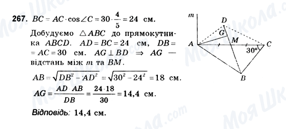ГДЗ Геометрія 10 клас сторінка 267