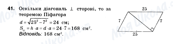 ГДЗ Геометрія 10 клас сторінка 41