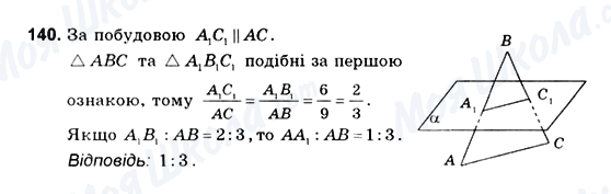 ГДЗ Геометрія 10 клас сторінка 140