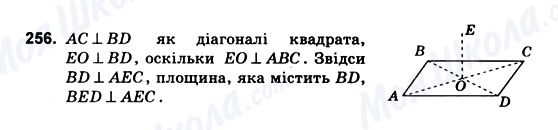 ГДЗ Геометрія 10 клас сторінка 256