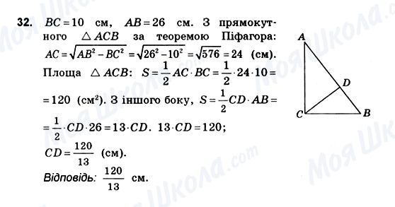 ГДЗ Геометрія 10 клас сторінка 32
