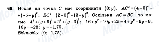 ГДЗ Геометрія 10 клас сторінка 69