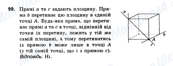 ГДЗ Геометрія 10 клас сторінка 99