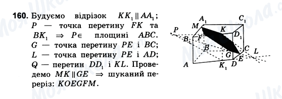 ГДЗ Геометрія 10 клас сторінка 160