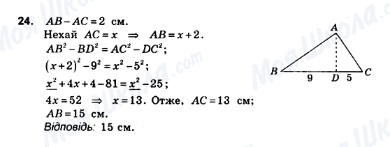 ГДЗ Геометрія 10 клас сторінка 24