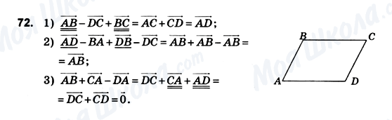 ГДЗ Геометрія 10 клас сторінка 72