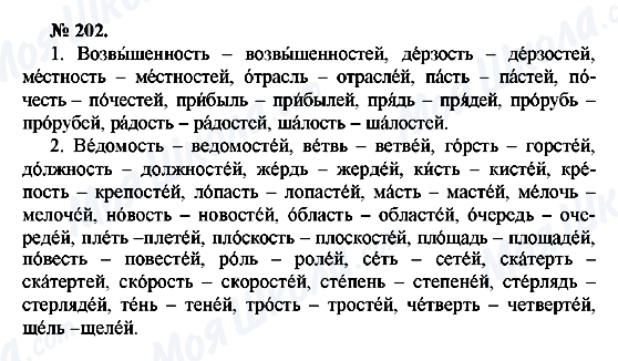 ГДЗ Російська мова 10 клас сторінка 202