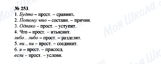 ГДЗ Русский язык 10 класс страница 253