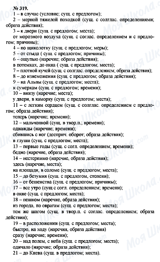 ГДЗ Російська мова 10 клас сторінка 319