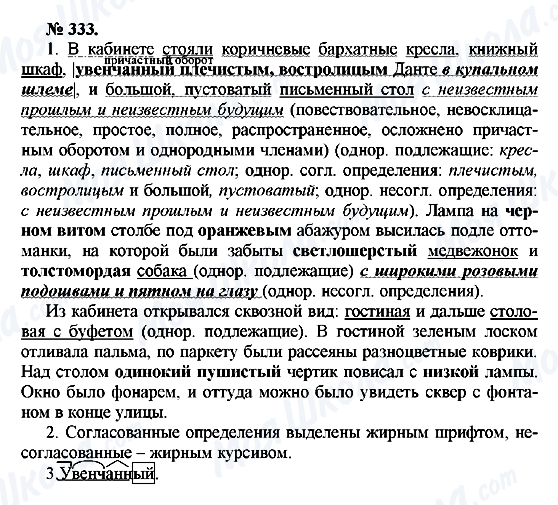 ГДЗ Російська мова 10 клас сторінка 333