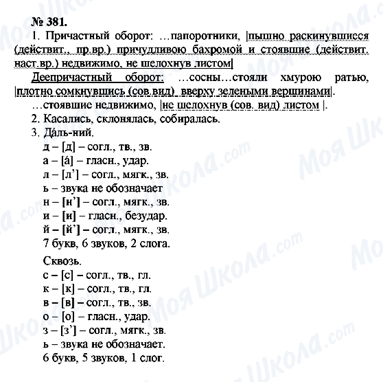 ГДЗ Російська мова 10 клас сторінка 381