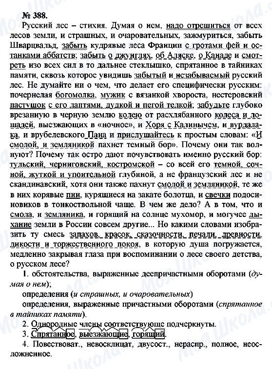 ГДЗ Російська мова 10 клас сторінка 388