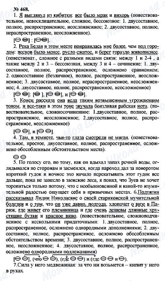 ГДЗ Російська мова 10 клас сторінка 468