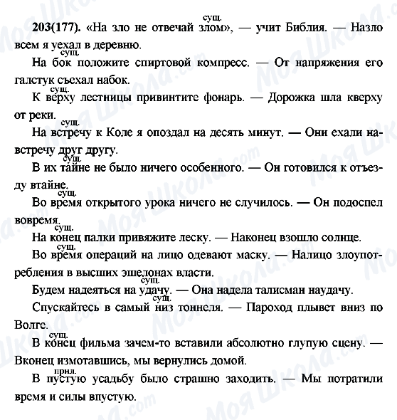 ГДЗ Русский язык 7 класс страница 203(177)