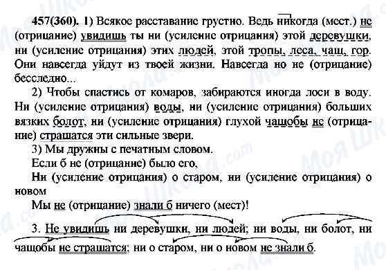 ГДЗ Русский язык 7 класс страница 457(360)