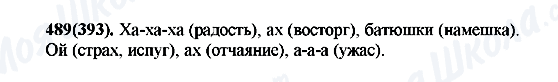 ГДЗ Російська мова 7 клас сторінка 489(393)