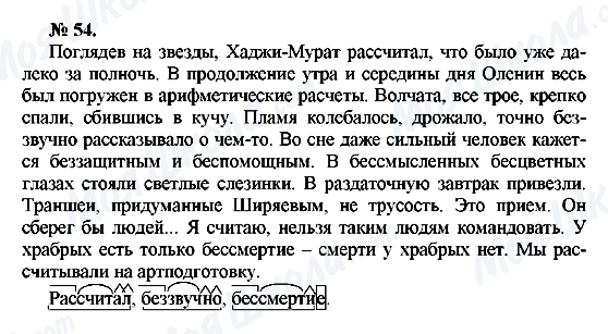 ГДЗ Русский язык 10 класс страница 54