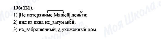 ГДЗ Російська мова 7 клас сторінка 136(121)