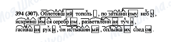 ГДЗ Російська мова 6 клас сторінка 394(307)