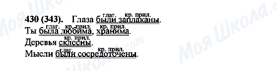 ГДЗ Російська мова 6 клас сторінка 430(343)