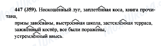 ГДЗ Російська мова 6 клас сторінка 447(359)