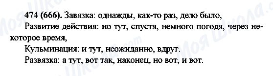 ГДЗ Російська мова 6 клас сторінка 474(666)