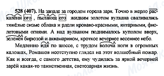 ГДЗ Російська мова 6 клас сторінка 528(407)