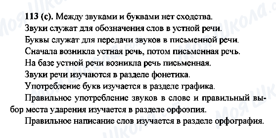 ГДЗ Русский язык 6 класс страница 113(c)