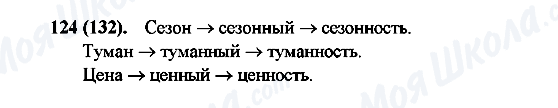 ГДЗ Русский язык 6 класс страница 124(132)