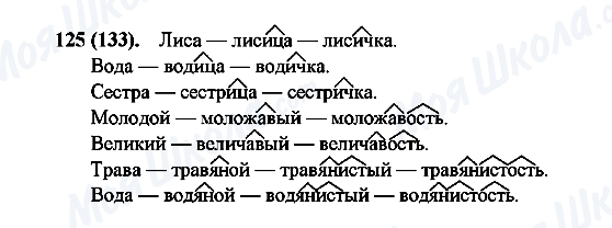 ГДЗ Російська мова 6 клас сторінка 125(133)