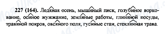 ГДЗ Русский язык 6 класс страница 227(164)