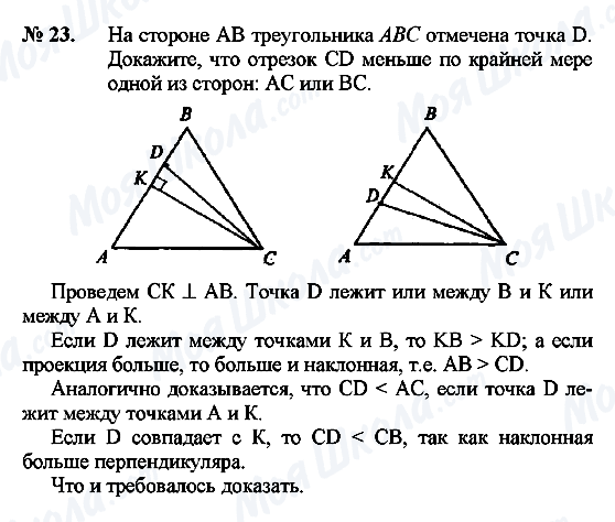 ГДЗ Геометрія 9 клас сторінка 23