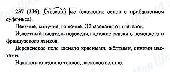 ГДЗ Русский язык 6 класс страница 237(236)