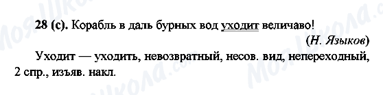 ГДЗ Російська мова 6 клас сторінка 28(c)