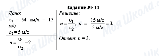 ГДЗ Фізика 7 клас сторінка Задание № 14