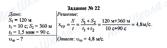 ГДЗ Фізика 7 клас сторінка Задание № 22