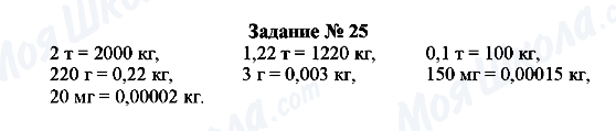 ГДЗ Фізика 7 клас сторінка Задание № 25