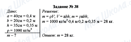 ГДЗ Физика 7 класс страница Задание № 38