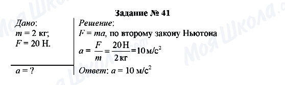 ГДЗ Фізика 8 клас сторінка Задание № 41