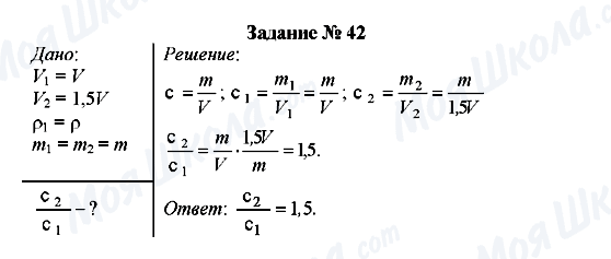 ГДЗ Фізика 7 клас сторінка Задание № 42