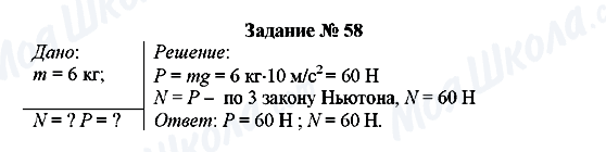 ГДЗ Физика 8 класс страница Задание № 58