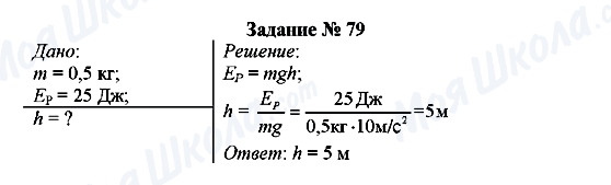 ГДЗ Фізика 8 клас сторінка Задание № 79