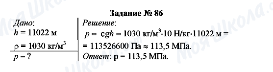 ГДЗ Физика 7 класс страница Задание № 86