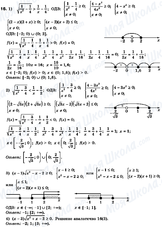 ГДЗ Алгебра 10 класс страница 16