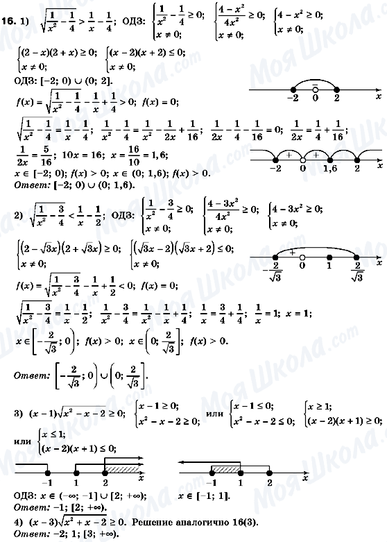 ГДЗ Алгебра 10 клас сторінка 16