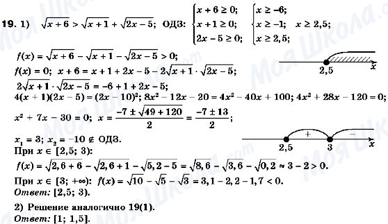 ГДЗ Алгебра 10 класс страница 19